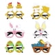 thumbnail image 1 of Naiovety Marco de gafas con purpurina para fiesta de Pascua, 6 uds., huevo de dibujos animados para niños, decoraciones decorativas para Kits de decoración para fiestas, 1 of 6
