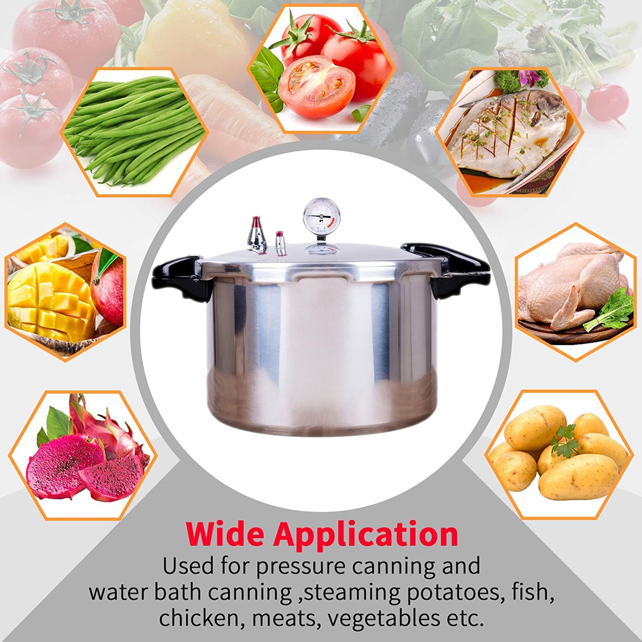 25quart pressure canner cooker and cooker with cooking rack canning pressure  coo