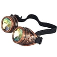 thumbnail image 2 of SAYFUT Steampunk Goggles Motorcycle Glasses Rainbow Kaleidoscope Festival Goggles Biker Vintage Outdoor, 2 of 6