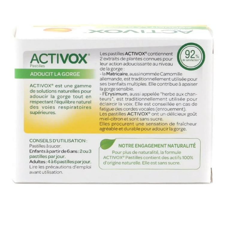Activox® Pastilles – Arkopharma France