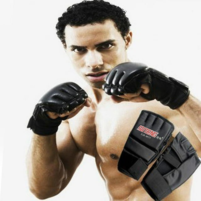 Kieccall MMA Boxing Training Gloves - Thick Padding for Punching Bag Workouts, Durable Fabric for Gym & Martial Arts, Protects Hands During Intense Training