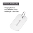 thumbnail image 4 of Uxcell Numbered Tag, Aluminum Key Tags Metal ID Tags, 1-50 Number with Ring Silver Tone Rectangle, Pack of 50, 4 of 5