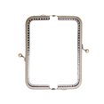 thumbnail image 1 of 15cm Retro Square Iron Purse Frame Coin Bag Decorative Beads Embossed Flower Kiss Clasp Lock for Bag Making DIY Craft Handmade, 1 of 9