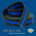 thumbnail image 2 of Country Brook Design® 1 1/2 Inch Thin Blue Line Reflective Polyester Webbing, 5 Yards, 2 of 7
