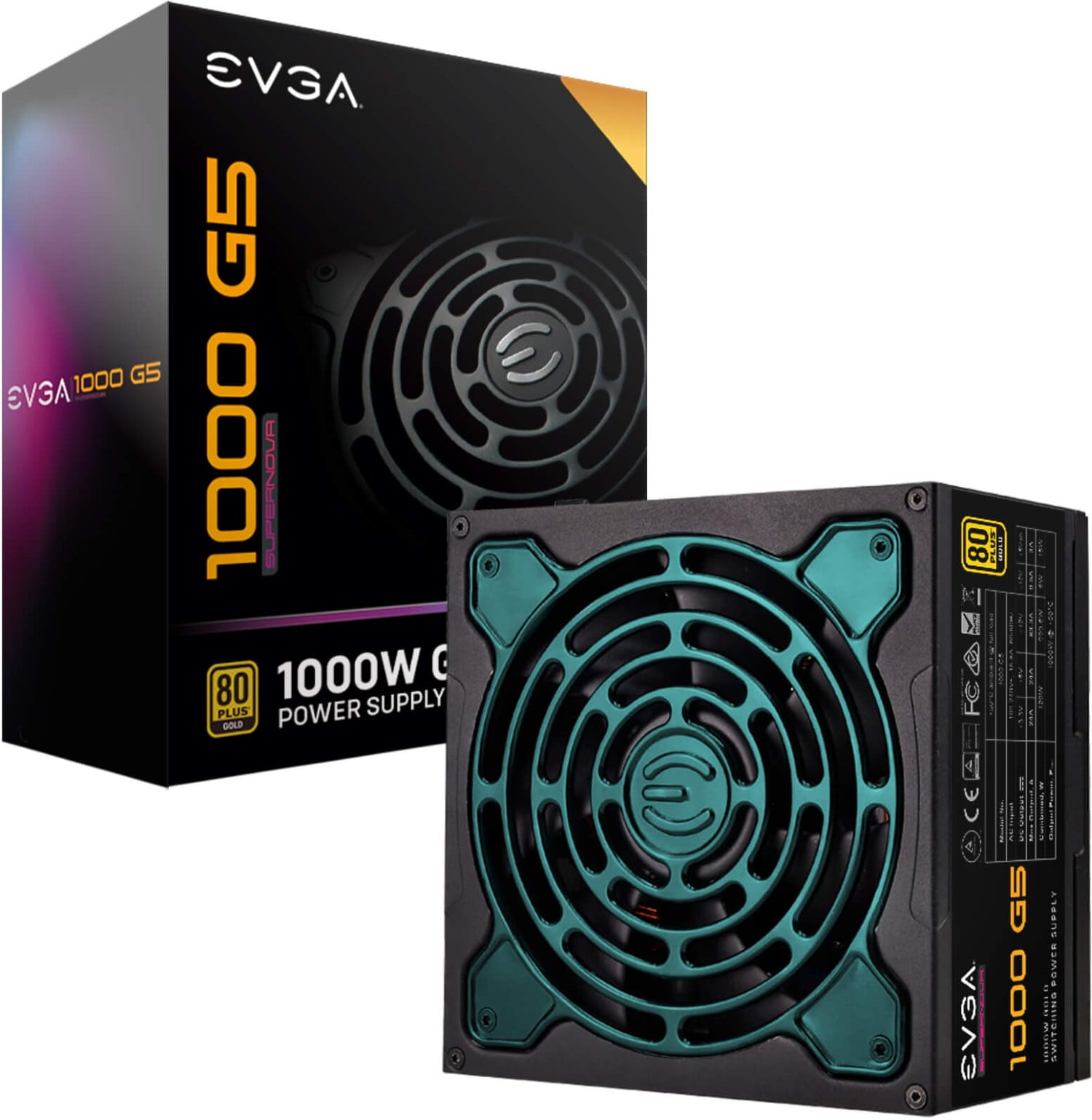 EVGA 220G51000X1 SuperNOVA 1000 G5 ATX12V/EPS12V Power Supply - 1000W