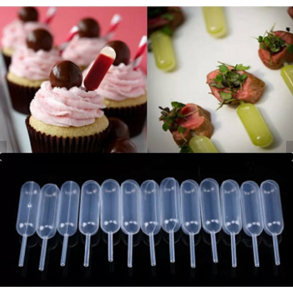50 Pieces Plastic Squeeze 4ml Transfer Pipettes Dropper For Cupcake Ice