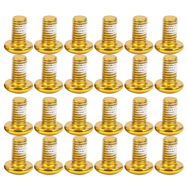 Tornillos de acero M5 x 10 mm, de alta resistencia, dorados, para bicicletas, juego de 24 tornillos de freno de disco T25 de colores