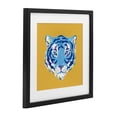thumbnail image 2 of Stupell Industries Eclectic Blue Tiger over Yellow Black Framed Print Under Glass, 13 x 13, by Karolina Sato, 2 of 8
