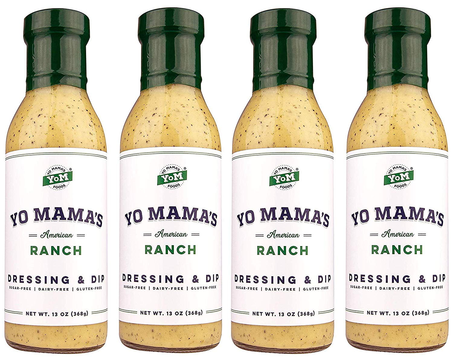 Yo Mama's Foods Keto Friendly Ranch Salad Dressing (4) 13 Ounce