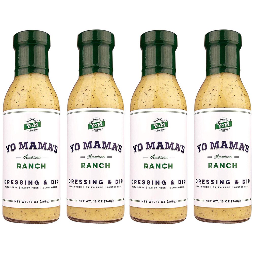 Keto Friendly Ranch Salad Dressing by Yo Mama's Foods (4) 13 Ounce