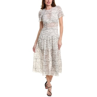 Ted Baker womens Ruched Mesh Slim Fit Maxi Dress, l - Walmart.com
