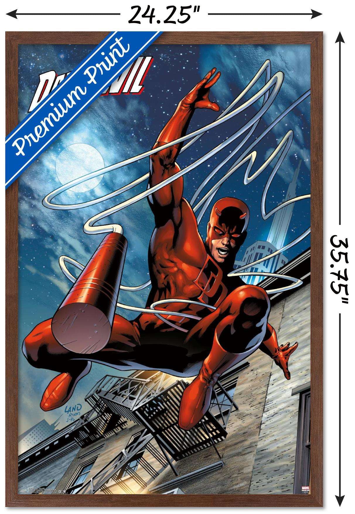 Marvel Comics - DaredeVil - Billy Club Wall Poster, 22.375" x 34", Framed