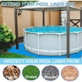 thumbnail image 5 of Luniquz 9/11/13/16 Ft Round Swimming Pool Ground Cloth for Above Ground Pools,Pool Blanket for Frame Pools,Round Pool Accessories,Pool Ground Mat Protector Pad Prevents Punctures Pool Tarp, 5 of 7