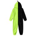 thumbnail image 6 of Weebloom Halloween Kids Pumpkin Hooded Onesie Pajamas Funny Flannel Romper For Cozy One Piece Role Play Outfit Pjs Loungewear For Boys Girls Green 4-5 Years, 6 of 6