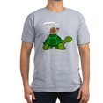 thumbnail image 1 of CafePress - Snail On Turtle T Shirt - Men's Fitted T-Shirt, 1 of 1