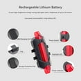 thumbnail image 3 of DJC 6PCS Bike Tail Light USB Rechargeable Night Riding Safety Warning Light 15 Lumens LED Bicycle Light Riding Equipment Bike Accessories, 3 of 9