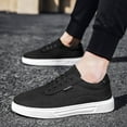 thumbnail image 2 of Wotryit Mens Shoes Men Casual Shoes Fashionable and Simple Solid Color New Pattern Flat Bottomed Comfortable Lace Up Canvas Sneakers,Running Shoes for Men,Shoes for Men(Color:White,Size:7.5), 2 of 8