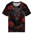 thumbnail image 3 of Men's Novelty Dragon T-Shirts 3D Printed Dragon Short Sleeve Tshirts Casual Summer Tee Top, 3 of 6