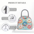 thumbnail image 4 of Balery Colorful Donut Bolsa de Almuerzo para Mujeres, Caja de Almuerzo, Bolsa de Almuerzo Pequeña Impermeable, Tote de Almuerzo Reutilizable con Gran Capacidad, 4 of 6