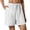 a-White, variant on XinghaiYIDE Womens Casual Shorts Drawstring Comfy Elastic Waist Shorts Summer Pull On Short with Pockets S-5XL