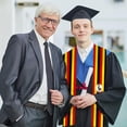 thumbnail image 4 of Uganda Flag Graduation Stole Graduate Shawl Sash Scraf Gift For Abroad Student International Study (Square), 4 of 6