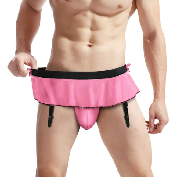 FhsagQ Women's Lingerie Silk Men's Underwear Fit Translucent Ice Silk Low Waist Buckle G String Pants T Pants Lingerie Sets for Women Push up Bra Crotchless One Size