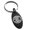 Black, variant on Stainless Steel Three-Tiered Pine Kamon Crest Engraved Small Oval Charm Keychain Keyring