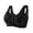 A-Black35, variant on Daisy Bras For Older Women Front Closure Wireless Comfort Support Lift Bra Printed Wide Straps Casual Holiday Bras
