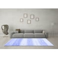 thumbnail image 3 of Ahgly Company Indoor Square Solid Blue Modern Area Rugs, 5' Square, 3 of 4