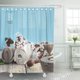 thumbnail image 1 of Cortina de Ducha ABPHQTO Ambiente Spa y Bienestar Azul 150x180 cm, 1 of 1
