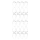 thumbnail image 1 of Ganchos de cortina de ducha Billuyoard Acero inoxidable 12 piezas, 1 of 6