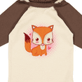 thumbnail image 4 of Inktastic Fox Girl Cute Woodland Animal Girls Long Sleeve Baby Bodysuit, 4 of 5