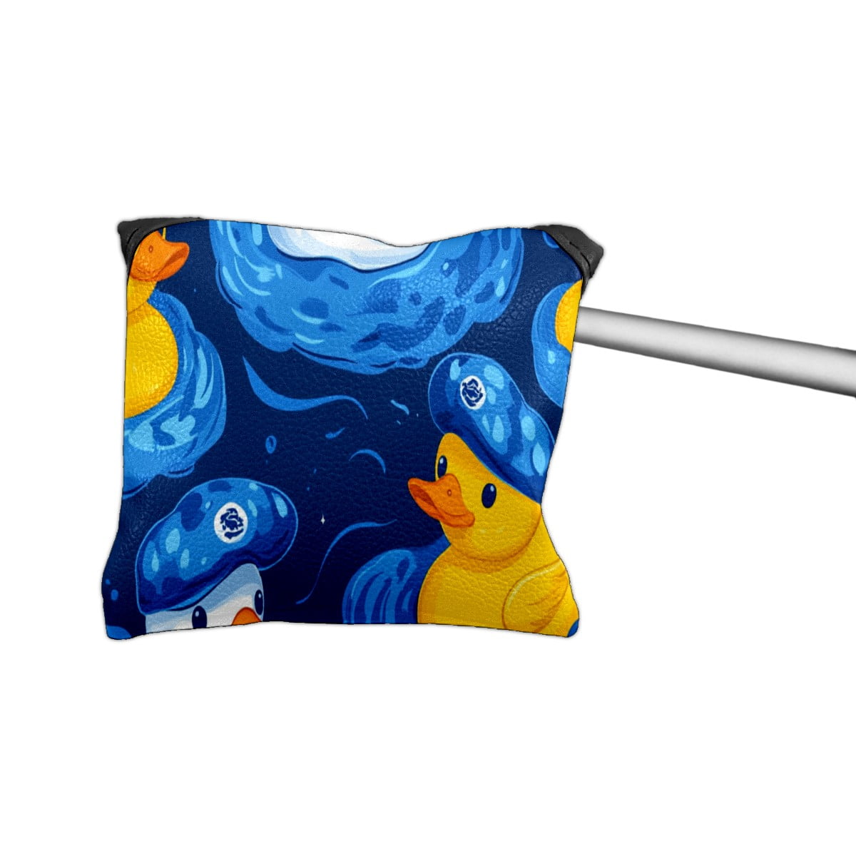 Golf Mallet Putter Cover Premium Leather Waterproof Golf Putter Head Cover with Magnetic Closure Rubber Duck