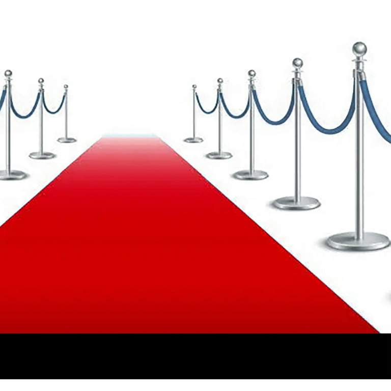Mybecca VIP Red Carpet Decoration Aisle Runner for Parties & Hollywood-Feel  Events, 3' x 50' Polypropylene