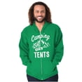 thumbnail image 5 of Camping Its In Tents Funny Outdoors Zip Up Hoodie Men's Women's Brisco Brands L, 5 of 6
