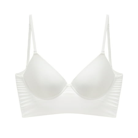 French Style Bare Back Backless Bra Big U Sexy Glossy Surface without a Scratch Underwear Soft Steel Ring Women s Bra