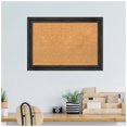 thumbnail image 3 of Amanti Art Natural Cork Board Wood Framed Rustic Pine Black Narrow Bulletin Board 27 in. x 19 in., 3 of 6