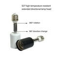 thumbnail image 2 of E26 E27 Lamp Holder Extender 90° Vertical 360 Degree Horizontal Rotation For LED Bulbs 150W Lamp Socket Adapter, 2 of 8