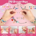 thumbnail image 3 of UUSUOO 123PCS Charm Bracelet Making Kit for Girls,Kids Jewelry Making Kits Age 4-8,Art Beads Craft Set with Jewelry Box,Girl Toys Christmas Birthday Gifts for for 6 7 8 9 Year Old Girls,Pink, 3 of 8