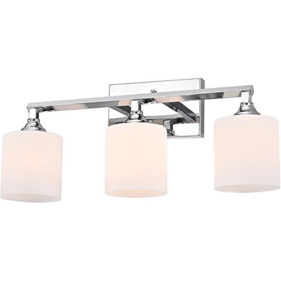 CHLOE Jane Contemporary 3 Light Chrome Bath Vanity Fixture 22" Width