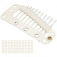 thumbnail image 1 of Metal  Clip, Comb-shaped Excellent Effect  Clip With Safe Design For DIY  For Woman Black,Coffee,Beige, 1 of 8