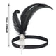 thumbnail image 4 of Diadema de los años 20, accesorios para disfraz de Gatsby para mujer, diadema de plumas estilo flapper de los años 20, color blanco, 4 of 7
