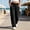 Black, variant on Women Drawstring Elastic High Waist Patch Pocket Wide Leg Cargo Pants Loose Straight Full Length Casual Cotton Blend Daily Streetwear Walking Trousers With Side Pockets Gray XXL
