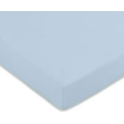 Comfy Cubs Fitted Crib Sheet – 100% Cotton Baby Crib Mattress Sheet for Boys and Girls, Fully Elasticized Hem for Snug Fit Over Standard Crib and Toddler Mattresses (Blue, Pack of 1)