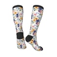 thumbnail image 4 of Haiem Lilies Flowers Socks, Funny Novelty Crazy Design Cotton Socks Sports Socks Knee High Socks For Men, Women,1Pairs - Gift For Working Friends, 4 of 9