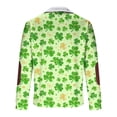 thumbnail image 5 of Womens St Patricks Day Sweatshirts Long Sleeve Half Zipper Lapel Fleece Collar Color Block Printed Casual Pullover Tops (S, Multicolor), 5 of 8