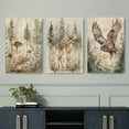 thumbnail image 4 of Hieng William Morris Animal Wall Art Set of 3 Fox Rabbit Owl Canvas Posters Prints Forest Wild Animal Pictures Paintings Gothic Botanical Floral Wall Decor for Bedroom Dark Academia Decor Unframed, 4 of 6