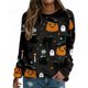 thumbnail image 3 of Sudadera con capucha divertida de Halloween para mujer, de cuello redondo Sudadera con capucha, suéter de calabaza, abrigos para niña, ropa de otoño, 3 of 4