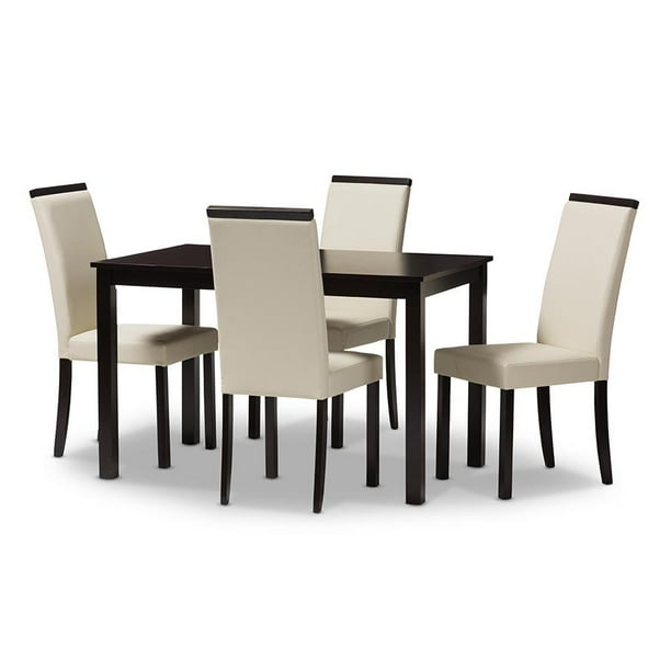 Baxton Studio Daveney Modern And Contemporary Cream Faux Leather Upholstered 5 Piece Dining Set Com - How To Clean Cream Faux Leather Dining Chairs Baxton Studio Daveney Modern And Contemporary Cream Faux Leather Upholstered 5 Piece Dining Set Com - How To Clean Cream Faux Leather Dining Chairs