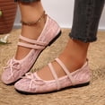 thumbnail image 2 of EKVAHL Women's Polka Dots Mesh Ballet Flats Bowknot Pointed Toe Ballerina Flats Closed Toe Comfortable Casual Work Shoes, 2 of 6